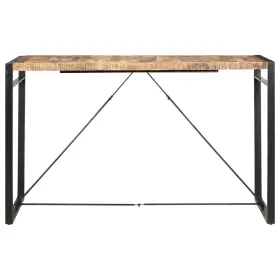 285960 Vidaxl Bar Table Mango Wood Brown Solid Steel