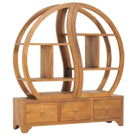320775 Vidaxl Cabinet With Yin Yang Shelf Hallway Storage Solid Wood Teak