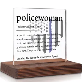 Wow29 Vizuzi Policewoman Definition Decor Plaque Gifts For Women
