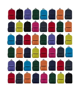 Yas-200 Yacht & Smith And 48 Pack 17 Inch Wholesale Childrens School Backpack - Bulk Wat
