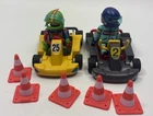 Playmobil Go Kart Lot - 3012 & 3013 Clean With Figures And Accessories Used. Price: $19.99.