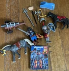 Misc Lot 2010 Geobra Playmobil Knights Horses Cannon Weapons Used. Price: $19.99.