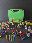 Playmobil Horse Stable Carry Case Lot Pony Ranch Figures Unicorn Fence Set 4159 Used. Price: $49.99.