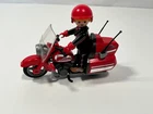 Playmobil 3062 Highway Red Motorcycle With Rider Figure Complete 1999 Used. Price: $18.69.