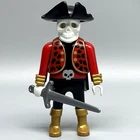 Playmobil Pirate Skeleton Ghost Ruffian Captain Hat Skull Adult Figure Halloween Used. Price: $16.60.