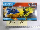 Playmobil City Action Police Jet 70780 44 Pieces 5-10 Building Toy Set Blue New. Price: $19.99.