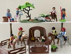 Playmobil Country Horseback Riding Set W/horse Stall, Fencing, Figures & More Used. Price: $32.00.