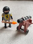 Playmobil Knights Lion King #4870 With Cannon Mini Guard Action Figure Toy Used. Price: $14.95.