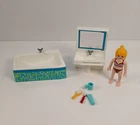 Playmobil 5577 Modern Bathroom Vanity Set With Figure And Accessories Incomplete Used. Price: $20.00.
