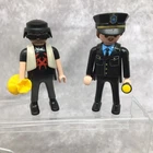 Playmobil Police Officer & Criminal Figures + Money Bag Used. Price: $9.99.