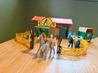 Playmobil 3436 Pony Riding School Ranch 1985 Vintage, Incomplete With Extras Used. Price: $68.75.
