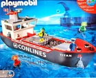 Vintage Playmobil 4472 Conlines Titanium Container Freighter Cargo Ship Boat Set Used. Price: $249.99.