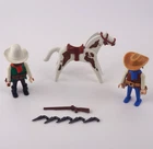 Playmobil 3304 2 Cowboys / Horse 100% Complete In Excellent Condition Used. Price: $29.00.