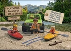 Playmobil Family Fun 9154 / 6889 Off Road Suv With Kayaks - Gently Used Complete. Price: $30.00.