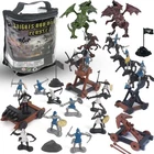 Liberty Imports Medieval Knights And Dragons Figures Playset 42 Plastic New. Price: $33.90.