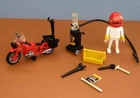 Vintage '91 Playmobil 3437 Shell Service Gas Station-motorcycle Figure Tire Pump Used. Price: $26.39.