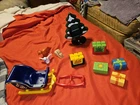 Playmobil 123 Christmas Santa Sleigh #6787 & #5497 Pieces Used. Price: $17.99.