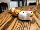 Playmobil 1.2.3 Train Add-on Animals Chicken, Dog, Orange Cat Used. Price: $14.97.