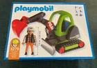 New Playmobil 3279 Mini P&m Green Excavator W/ Figure - Rare! Sealed Box. Price: $29.99.