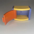 Playmobil Children's Room Modern Nightstand Cabinet Mini Furniture Toy 4287 Used. Price: $6.60.