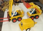 Playmobil Forklift & Loader + Construction Generator Trailer Lot Set Used. Price: $16.36.