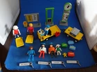 #9-INCOMPLETE 1980'S Playmobil #4202 Train Station Figures And Components Used. Price: $22.01.