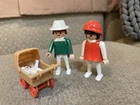 Vintage Playmobil Family #3592 Mom, Dad, Baby And Stroller Used. Price: $9.99.