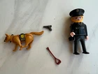 1997 Playmobil Policeman With Dog Figure Set #3985 Used. Price: $7.00.