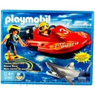 Playmobil Toy Set 5797 Speedboat Coastal Search And Rescue Shark Surfer New. Price: $31.90.