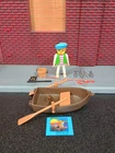 Playmobil 3792 Pirate Fisherman W/row Boat & Vtg Complete Used. Price: $14.00.