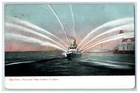1908 New Ny, Fire Boat Yorker In Action Posted Antique Postcard Used. Price: $19.95.
