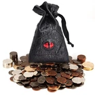 60 Metal Gaming Coins With Leather Pouch - D&d Tokens For Rpgs Larp New. Price: $27.70.