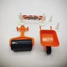 Playmobil 1974 Crew Construction Lot Wheelbarrow Roller Cones Roadblock Used. Price: $6.99.