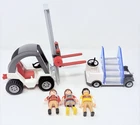 Playmobil 4314 Cargo Zone Forklift + 5262 Aircraft Stairs Airport Used. Price: $29.99.