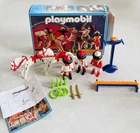Playmobil 3810 Romani Circus Acrobats And Horses 1995 Vintage Incomplete Used. Price: $25.00.