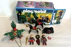 Playmobil 3840 Playset Fire Breathing Dragon Figure Knight Horse Wolf Pack & Box Used. Price: $59.99.