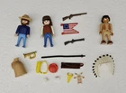 Vtg 1990 Playmobil #3485 U.s. Cavalry Western Indian Figure Sets Accessories Used. Price: $25.00.