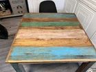 Vidaxl Mango Wood Table Distressed Gorgeous Used. Price: $200.00.