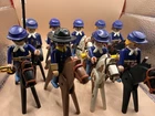 Vintage Playmobil Union Cavalry Civil War Army Lot Figures Horses Used. Price: $225.00.