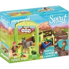 Playmobil Spirit Riding Free Snips & Senor Carrots With Horse Stall New. Price: $15.99.