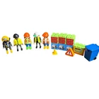 Playmobil Construction Worker City Action Figures & Building Blocks Playset Used. Price: $16.61.