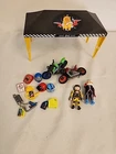 Playmobil Stunt Show Tent Motorcycle Bikes Figures Accessories 70552 Used. Price: $21.95.