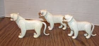 Vintage Playmobil Wildlife 3 White "u Paint" Tigers Zoo Animals Used. Price: $22.00.