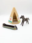 Lot Of 1974 Playmobil Set #3482 Tipi, Horse, Canoe Replacement Parts Used. Price: $7.27.