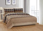 Rustic Southwestern Native American 4 Piece Queen Size Sheet Set In B... New. Price: $31.67.