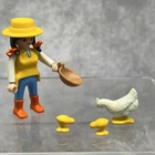 Playmobil Farmer Female Figure Feeding Chickens From 3716 Used. Price: $9.99.