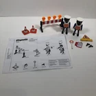 Playmobil #3906 Police Stop Roadblock - Missing Hair Tie, With Instruction Used. Price: $9.00.