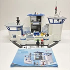 Playmobil Set # 9131 Police Station And Prison W/ Helipad & Figures - Incomplete Used. Price: $89.99.