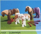 Playmobil 7112 - Set Of 3 Poneys Pony For Farm Castle Ect. New In Bag. Price: $7.03.