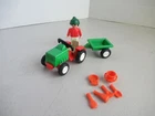 Playmobil # 3594 Vintage 1991 Pedal Tractor Set Used. Price: $14.95.